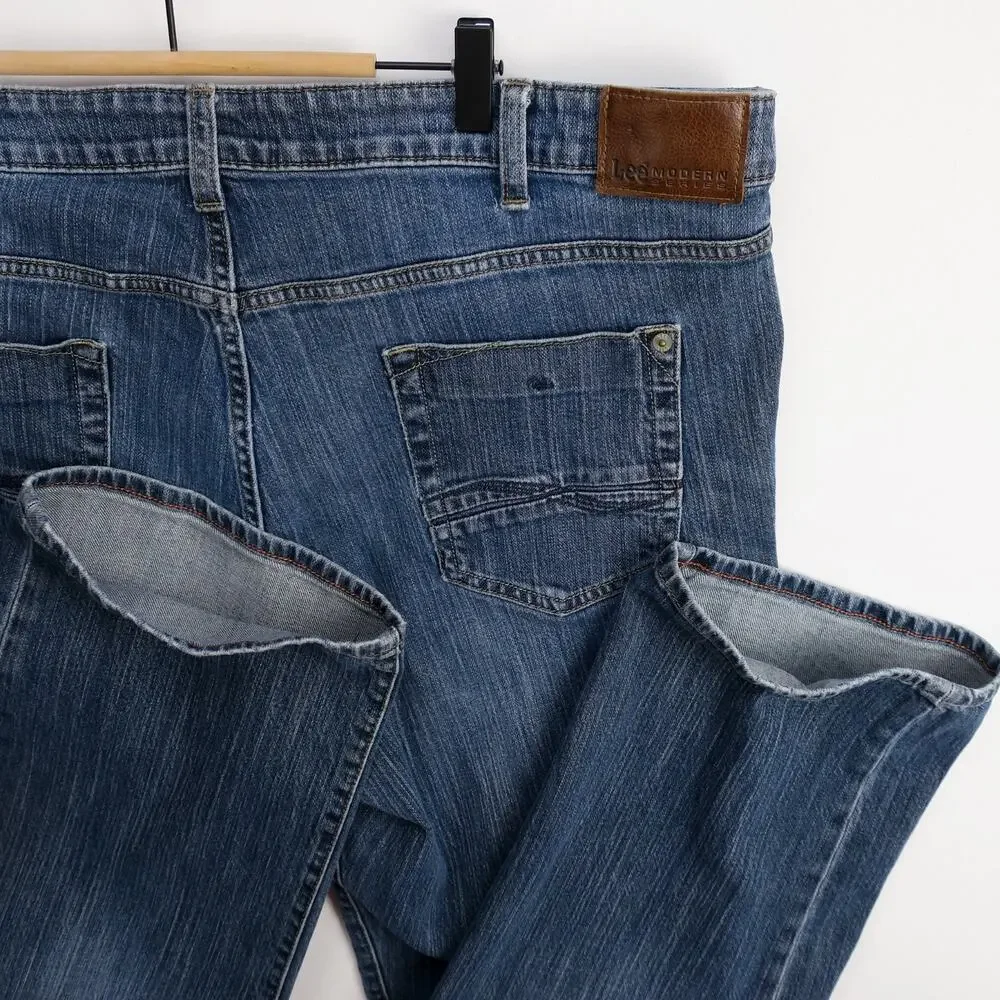 Lee Modern Series Straight Fit Jeans Men’s 40x30 Blue Denim L342 Classic 5 Pocke